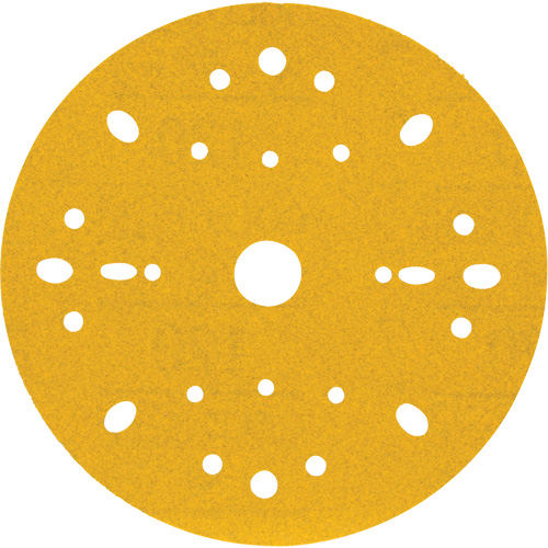 Disque abrasif dor&eacute; Hookit, dia 6", Grain 120, Oxyde d'aluminium, Poids C Ontario Safety Products