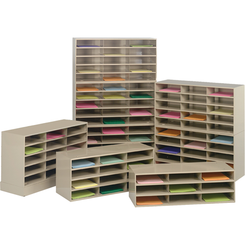 Organisateurs de donn&eacute;es, Stationnaire, 9 fentes, Acier, 33-3/4" la x 11-5/8" p x 10-3/4" h Ontario Safety Products