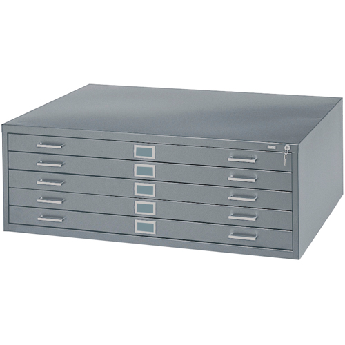 Steel Plan Files, 5 Drawers, 40-3/8" W x 29-3/8" D x 16-1/2" H Ontario Safety Products