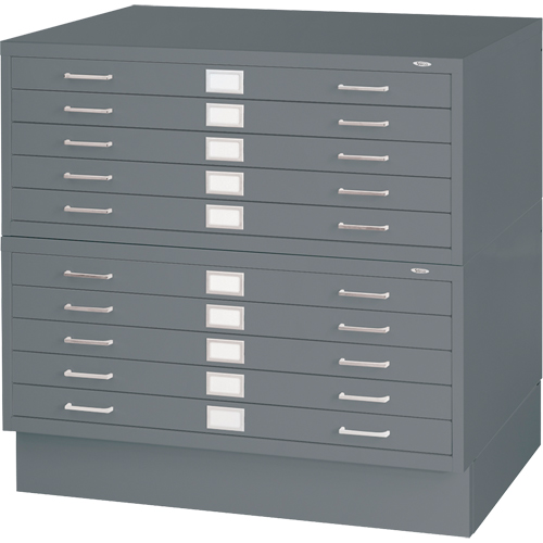 Steel Plan Files, 5 Drawers, 40-3/8" W x 29-3/8" D x 16-1/2" H Ontario Safety Products