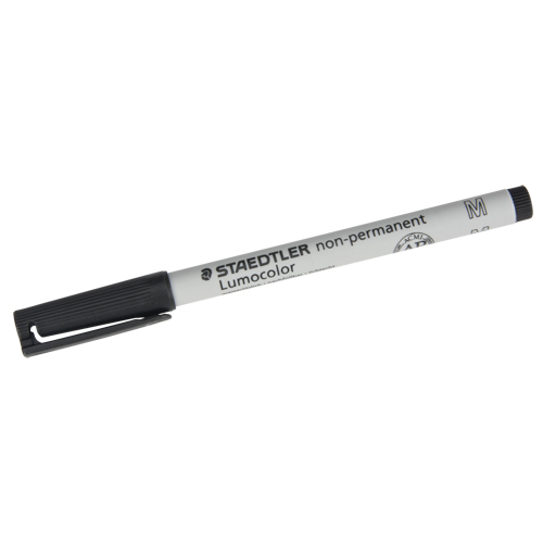 Lumocolor&reg; Non Permanent Medium Tip Black Marker, Black, Medium Tip Ontario Safety Products