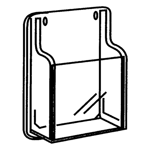 Pr&eacute;sentoirs, Mural, 9 fentes, Plastique, 30" la x 2" p x 36-7/8" h Ontario Safety Products