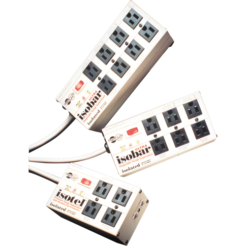 Isobar&reg; Premium Surge Suppressors, 4 Outlets, 3330 J, 1440 W, 6' Cord Ontario Safety Products