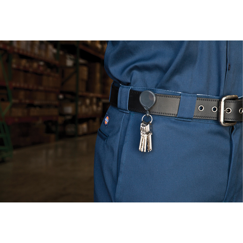 Retractable Mini-Bak&reg; Key Rings, Plastic, 36" Cable, Belt Clip Attachment Ontario Safety Products