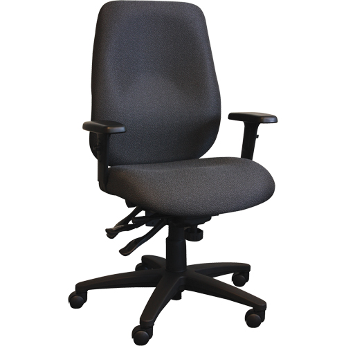 Chaises ergonomiques Cierra , Tissu, Noir, Capacit&eacute; 275 lb Ontario Safety Products