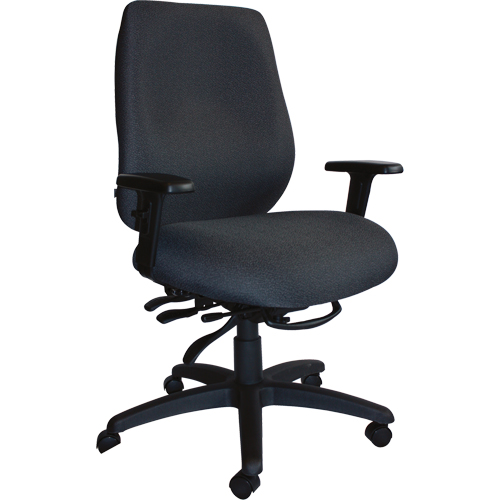 Chaises ergonomiques robustes Cierra , Tissu, Noir, Capacit&eacute; 400 lb Ontario Safety Products