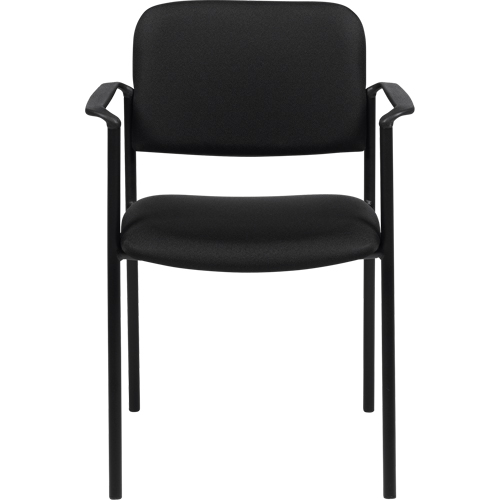 Chaises empilables, Tissu, Hauteur 32", Capacit&eacute; 300 lb, Noir Ontario Safety Products