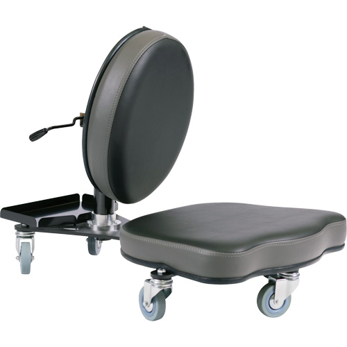 Flex Ergonomic Chair, Vinyl, Black/Grey Ontario Safety Products