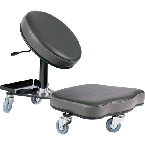 Flex Ergonomic Chair, Vinyl, Black/Grey Ontario Safety Products