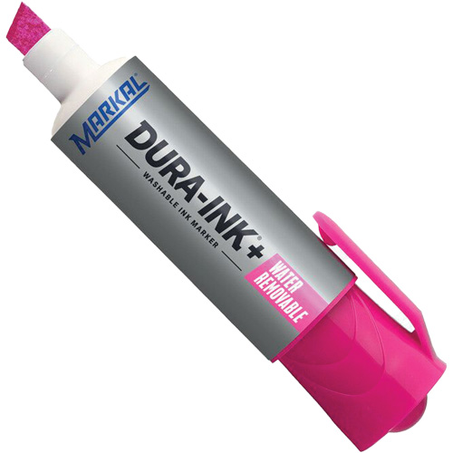 Dura-Ink&reg; WashAway Ink Marker, Pink, Chisel Tip Ontario Safety Products