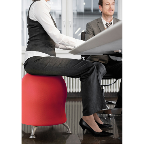 Chaise sph&eacute;rique Zenergy, Tissu, Rouge, Capacit&eacute; 250 lb Ontario Safety Products