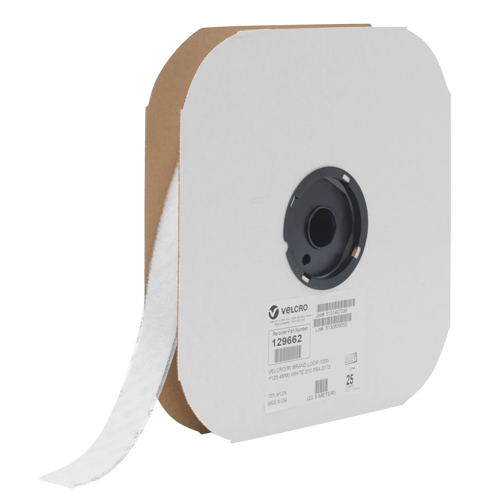 Ruban d'attaches, Boucle, 25 vg x 3/4", Cousu, Blanc Ontario Safety Products