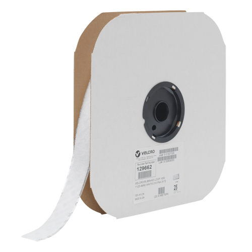 Ruban d'attaches, Boucle, 25 vg x 1", Cousu, Blanc Ontario Safety Products