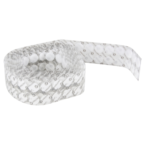 Attaches en jeton, Boucle et crochet, 3/4" dia., Adh&eacute;sif, Blanc Ontario Safety Products
