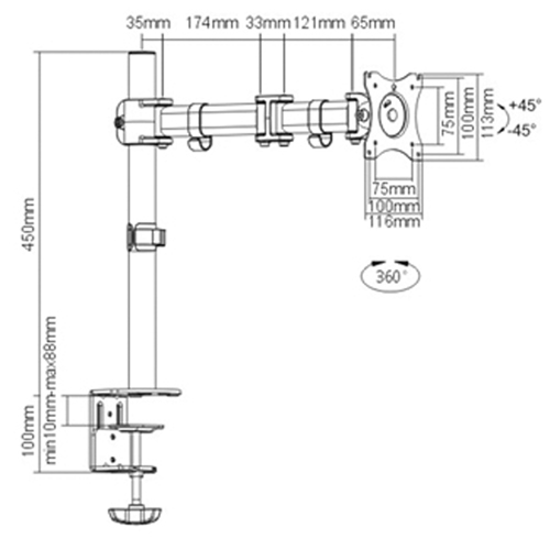 ActivErgo  Monitor Arm Ontario Safety Products