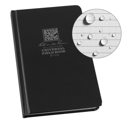 Livre reli&eacute;, Couverture rigide, Noir, 160 Pages, 4-5/8" , 7-1/4"  Ontario Safety Products