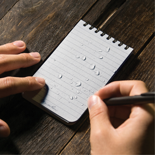 Pocket Top-Spiral Notebook, Soft Cover, Black, 100 Pages, 3" W x 5" L Ontario Safety Products