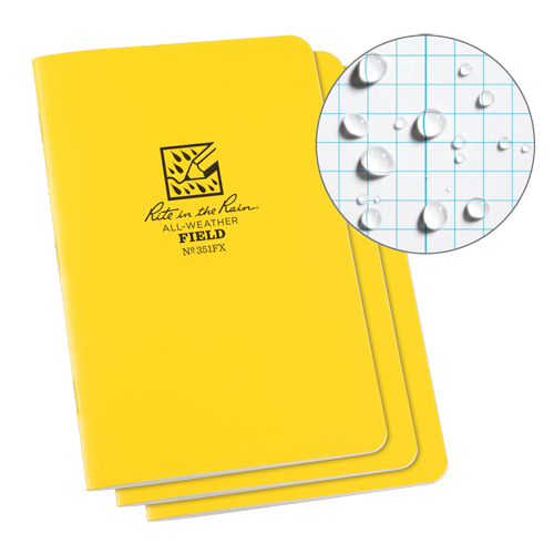Notebook, Soft Cover, Yellow, 48 Pages, 4-5/8" W x 7" L Ontario Safety Products