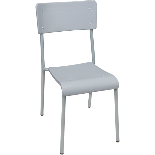 Chaises empilables Ventura, Polypropyl&egrave;ne, Hauteur 36", Capacit&eacute; 300 lb, Gris Ontario Safety Products