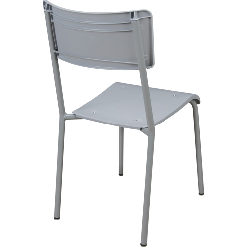 Chaises empilables Ventura, Polypropyl&egrave;ne, Hauteur 36", Capacit&eacute; 300 lb, Gris Ontario Safety Products