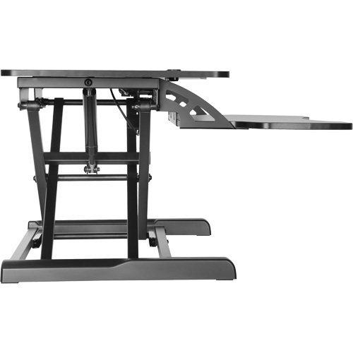 Goya Sit-Stand Workstation, Desktop Unit, 22" H x 31-1/2" W x 24" D, Black Ontario Safety Products
