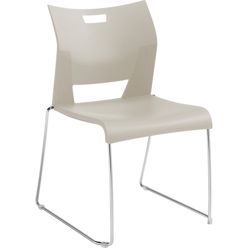 Duet Armless Training Chair, Plastic, 33-1/4" High, 350 lbs. Capacity, White Ontario Safety Products