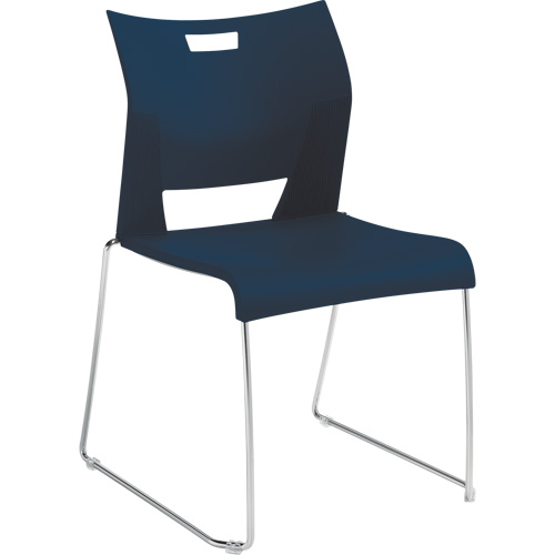 Duet Armless Training Chair, Plastic, 33-1/4" High, 350 lbs. Capacity, Blue Ontario Safety Products
