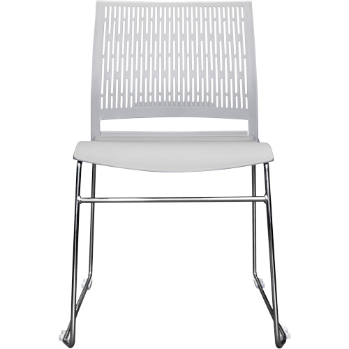 Activ Series Stacking Chairs, Polypropylene, 32-3/8" High, 275 lbs. Capacity, Grey Ontario Safety Products
