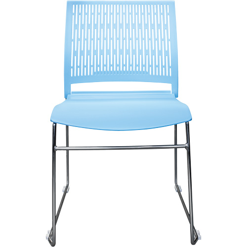 Chaises empilables s&eacute;rie Activ, Polypropyl&egrave;ne, Hauteur 32-3/8", Capacit&eacute; 275 lb, Bleu Ontario Safety Products