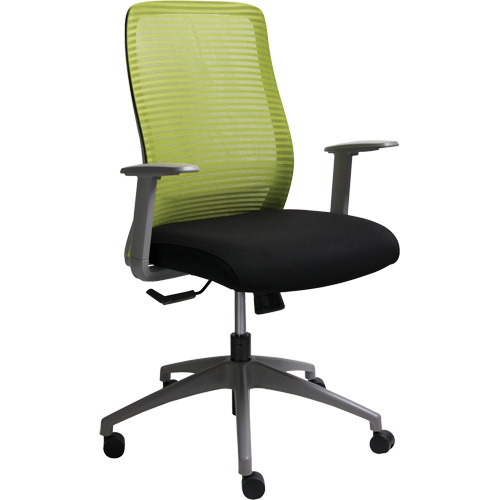 Chaise de bureau ajustable s&eacute;rie Era, Tissu/Mailles, Vert, Capacit&eacute; 275 lb Ontario Safety Products