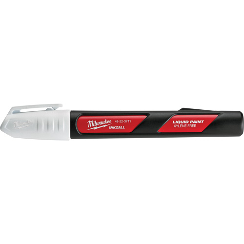 Marqueurs &agrave; peinture Inkzall, Liquide, Blanc Ontario Safety Products
