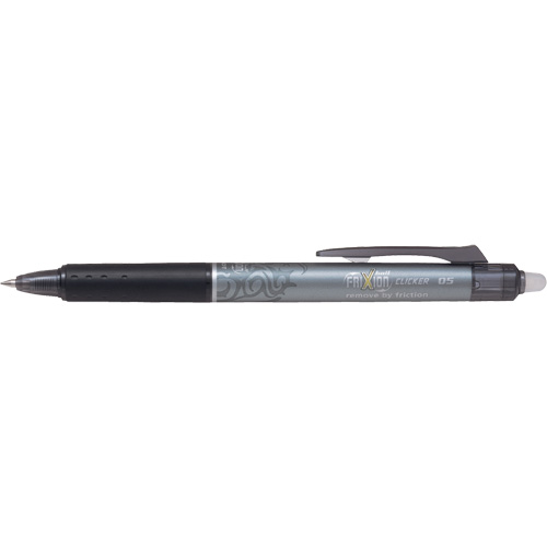 Frixion Point Clicker Pen, Black, 0.5 mm, Retractable Ontario Safety Products
