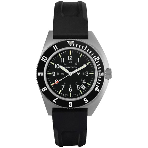 Montre Steel Navigator avec date sur ensemble bracelet en caoutchouc noir de trois morceaux, Num&eacute;rique, &agrave; piles, 41 mm, Noir Ontario Safety Products