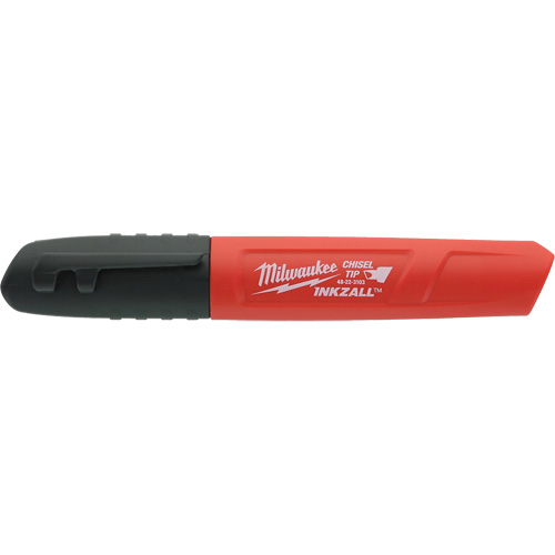 Inkzall Permanent Marker, Black, Chisel Tip Ontario Safety Products