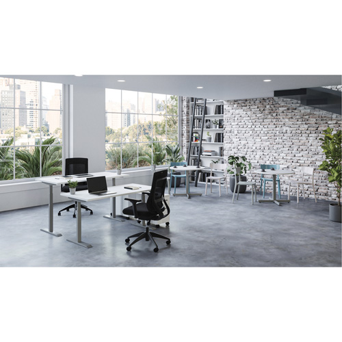 Newland Height-Adjustable Rectangular Table Ontario Safety Products