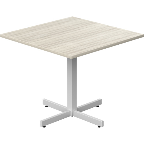 Table carr&eacute;e &agrave; hauteur r&eacute;glable Newland, 36" lo x 36" la x 29" h, Dessus de 1", Stratifi&eacute;, Havane Ontario Safety Products