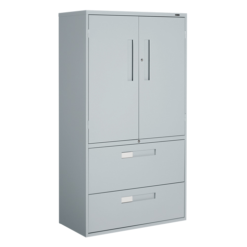 Armoire Multi-Stor, Acier, 3 Tablettes, 65-1/4" h x 36" la x 18" P, Gris Ontario Safety Products