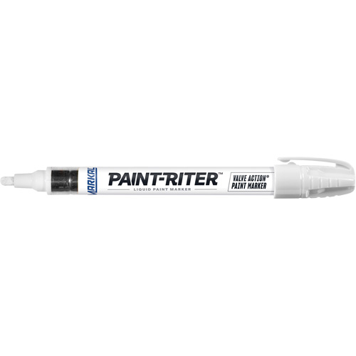 Paint-Riter&reg; Valve Action&reg; Paint Marker, Liquid, White Ontario Safety Products