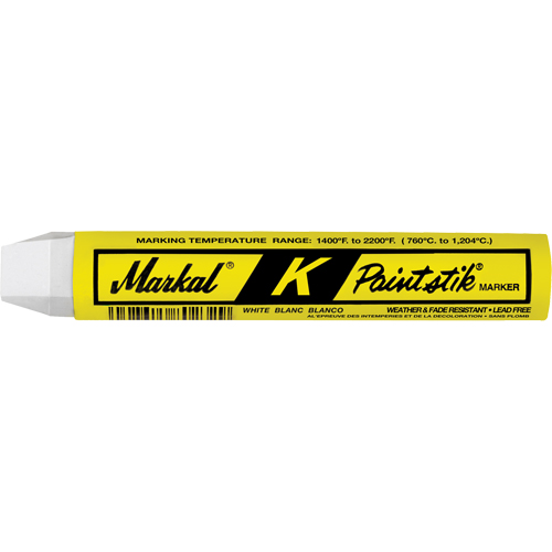 B&acirc;ton de peinture K Paintstick, B&acirc;ton plein, Blanc Ontario Safety Products