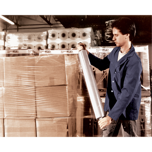 Hand Stretch Wrap, 80 Gauge (20.3 micrometers), 15" x 1000' Ontario Safety Products