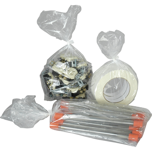 Poly Bags, Open Top, 18" x 7", 1 mils Ontario Safety Products