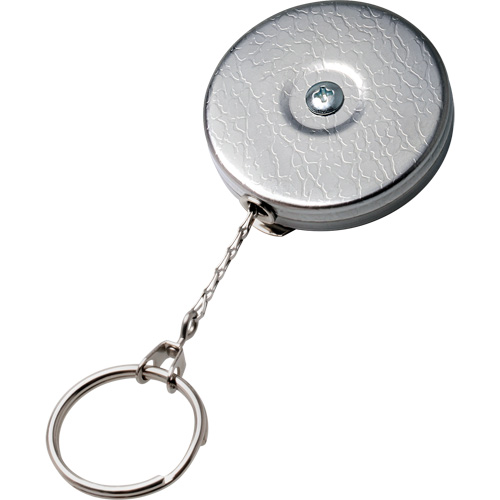 Original Series Retractable Keychain, Chrome, 24" Cable, Belt Clip Attachment Ontario Safety Products