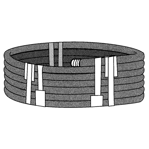 Ruban extensible, &eacute;paisseur 6 mils, 38,1 mm (1-1/2") x 55 m (180')  Ontario Safety Products