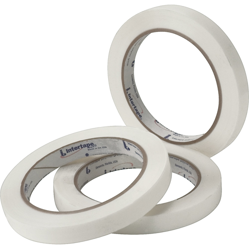 White General Purpose Strapping Tape, 2.7 mils Thick, 12 mm (47/100") x 54.864 m (180')  Ontario Safety Products