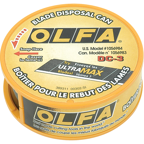Olfa Throw Away Blade Disposal Case Ontario Safety Product
