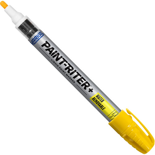 Paint-Riter&reg;+ Water Removable Paint Marker, Liquid, Yellow Ontario Safety Products