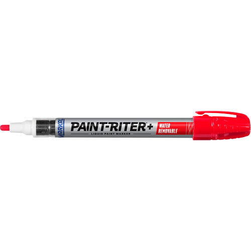 Marqueur &agrave; la peinture nettoyable &agrave; l'eau Paint-Riter+, Liquide, Rouge Ontario Safety Products