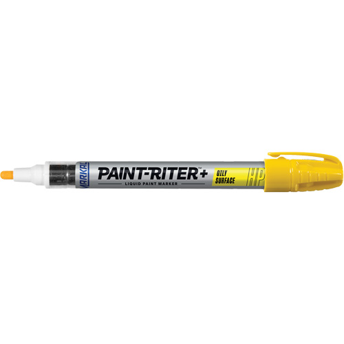 Marqueur pour surfaces huileuses Paint-Riter +, Liquide, Jaune Ontario Safety Products