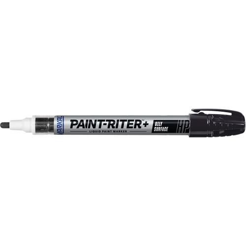 Marqueur pour surfaces huileuses Paint-Riter +, Liquide, Noir Ontario Safety Products