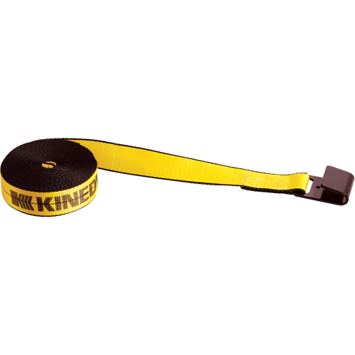 Winch Straps, Flat Hook, 2" W x 30' L, 3335 lbs. (1513 kg) Working Load Limit Ontario Safety Products